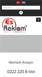 Mobile Screenshot of esreklam.com.tr